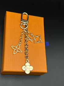 Louis Vuitton LV classico lettere floreali quattro foglie trifoglio portachiavi-3549  