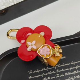 Louis Vuitton LV modello floreale San Valentino portachiavi-3550  