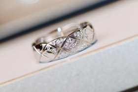Chanel diamante modello anello-3597  