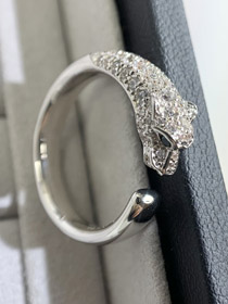 Cartier micro intarsiato mezzo diamante anello leopardo-3670