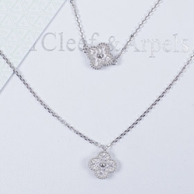 Van Cleef & Arpels full diamante quattro foglie trifoglio collana bracciale-3696