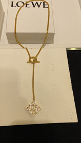 Loewe oro pieno diamante cubo per fibbia collana-3719