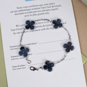 Van Cleef & Arpels quattro foglie fortunato 5 fiori braccialetto-3769