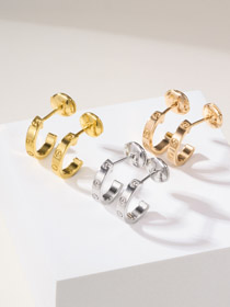 Cartier oro rosa, oro giallo e oro bianco orecchini-3779