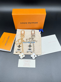 Louis Vuitton LV quattro foglie trifoglio e torre Eiffel borsa portachiavi-3840