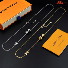 Louis Vuitton LV micro logo dettaglio lettera collana-3913  
