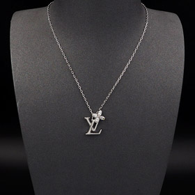 Louis Vuitton LV Lettera Fiore Diamante Collana-3916  