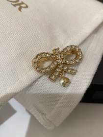 Dior pieno diamante arco appeso perlina pennella-3954