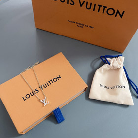 Louis Vuitton LV full diamante lettera collana-3955