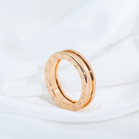 Bulgari lunetta lettera singolo anello senza diamanti anello-4008