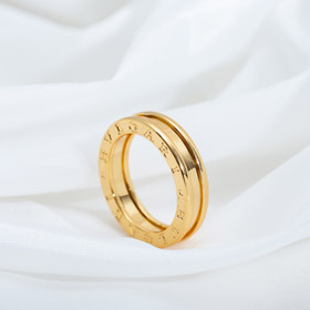 Bulgari lunetta lettera singolo anello senza diamanti anello-4009