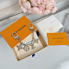 Louis Vuitton LV metallo catena fiori e lettere stringa borsa catena pendente-4010