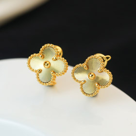 Van Cleef & Arpels orecchini a quattro foglie di trifoglio-4043