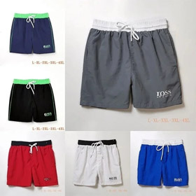 HUGO BOSS logo stampa a secco rapido colore a contrasto cintura a cordone shorts da nuoto-2881