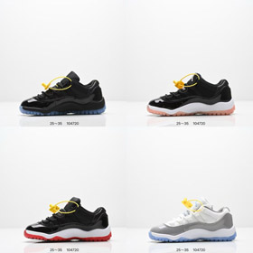 Giordania Air Giordania 11 bassa razza scarpe da basket basso-top per bambini-4148